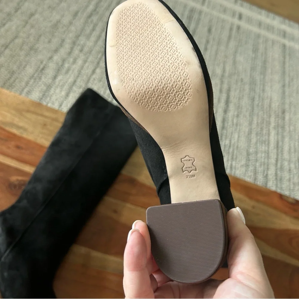 New Tory Burch Platform Tall Knee High Suede Boots - Picture 7 of 8